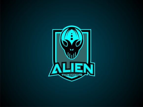 Alien Shield Logo: Graphics for Modern Logos