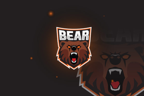 Bear Logo E-Sport Gaming: Bold Graphics & Logos