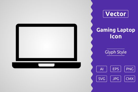Gaming Laptop Icon: Graphics & Icons