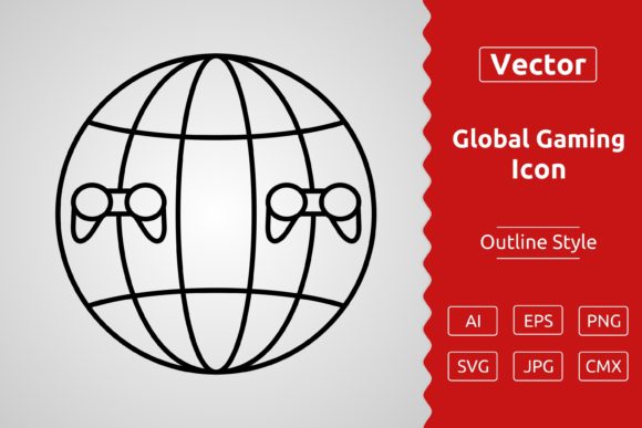 Gaming Outline Icons: Graphics for Global Brands