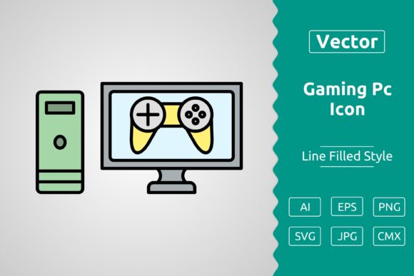 Gaming PC Icons for Modern Graphics