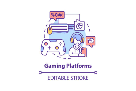 Gaming Platforms Concept Icon: Graphics & Icons Review