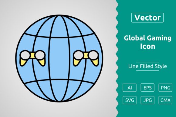 Global Gaming Icon for Graphics and Icons