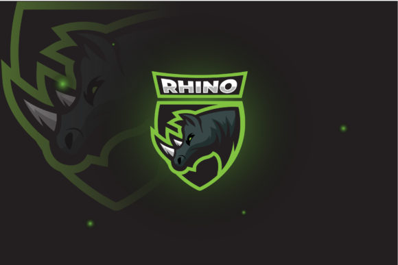 Rhino Logo E-Sport Gaming: Bold Graphics for Logos